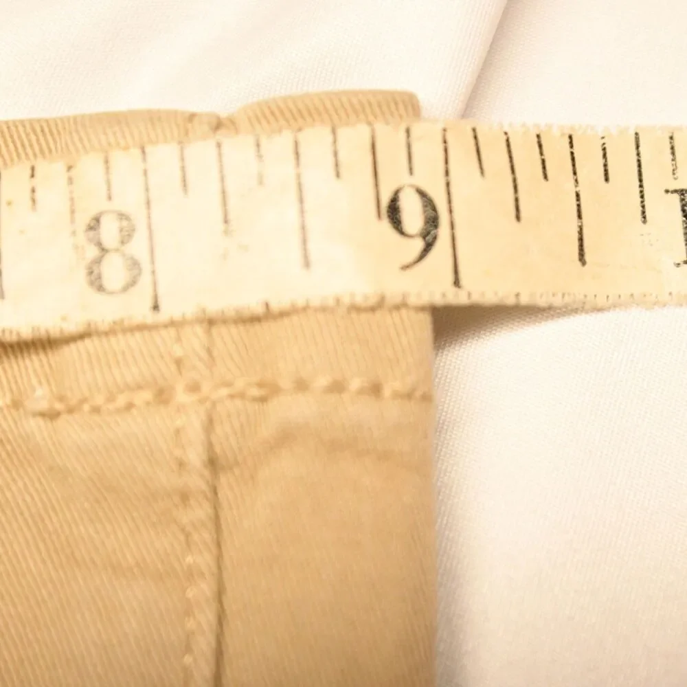 American Eagle Beige Stretch‎ Kick Boot Cut Jeans Womens 8 Long